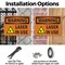 Signmission Radiation & Laser Sign, 10 in H x 14 in W, Plastic, Rectangle OS-2PACK-WS-P-1014-L-12662 - alternate 2